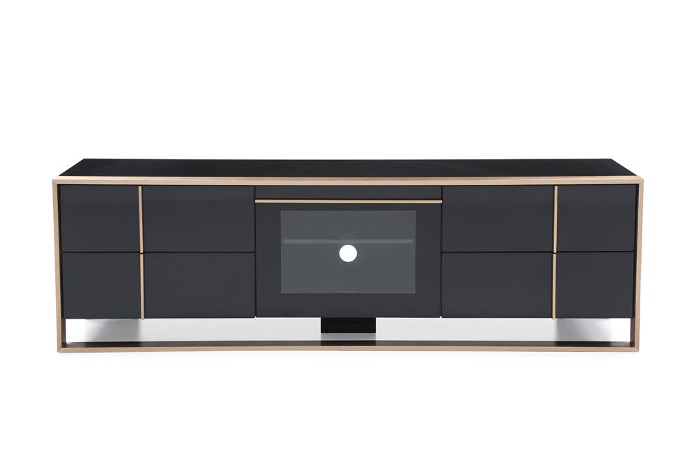 Nova Domus Cartier Modern Black & Rosegold Tv Stand Model VGVCTV-A002