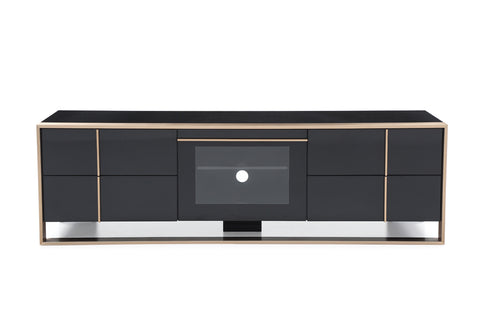 Nova Domus Cartier Modern Black & Rosegold Tv Stand Model VGVCTV-A002