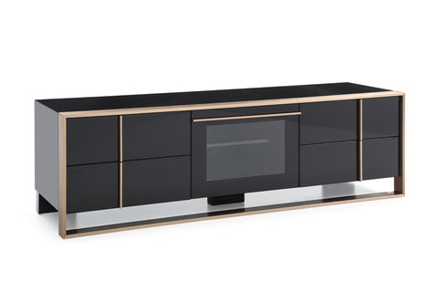 Nova Domus Cartier Modern Black & Rosegold Tv Stand Model VGVCTV-A002