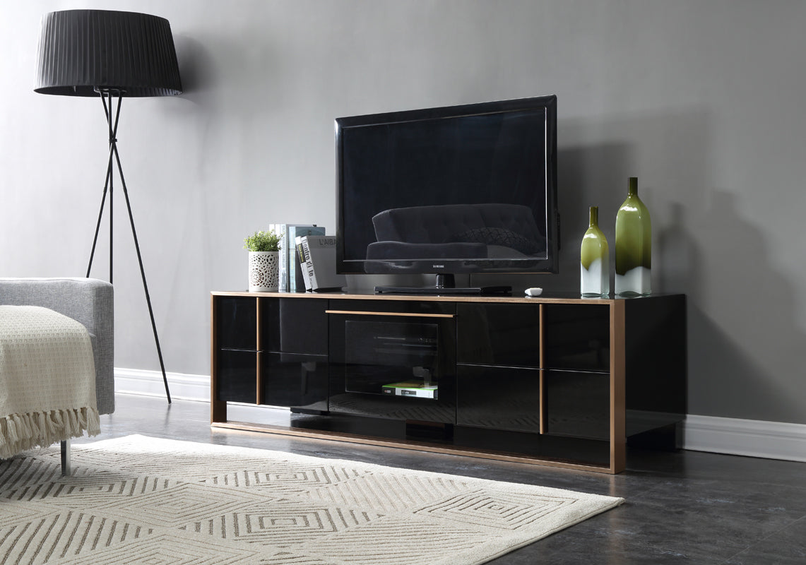 Nova Domus Cartier Modern Black & Rosegold Tv Stand Model VGVCTV-A002