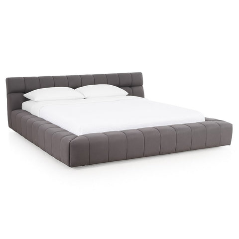 Divani Casa Tyree Modern Tufted Grey Fabric Bed Model VGOD-DY-22116-GRY