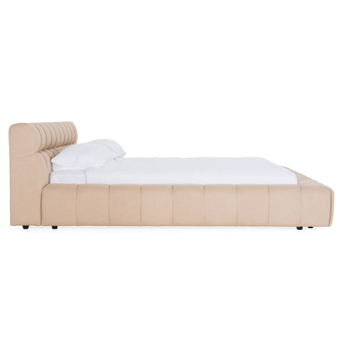 Divani Casa Tyree Modern Tufted Sand Fabric Bed Model VGOD-DY-22116-SAND