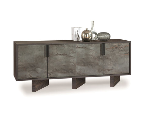 Nova Domus Amsterdam Modern Grey Volcano & Eucalyptus Oak Buffet Model VGACAMSTERDAM-OAK-BUF