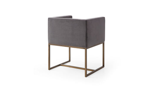 Modrest Marty Modern Dark Grey & Copper Antique Brass Dining Chair By VIG Furniture