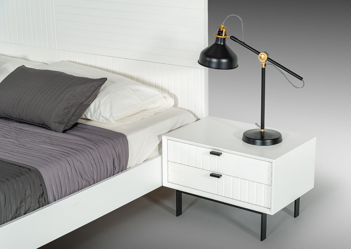 Nova Domus Valencia Contemporary White Nightstand Model VGMABR-76-NS