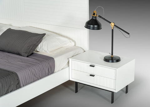 Nova Domus Valencia Contemporary White Nightstand Model VGMABR-76-NS