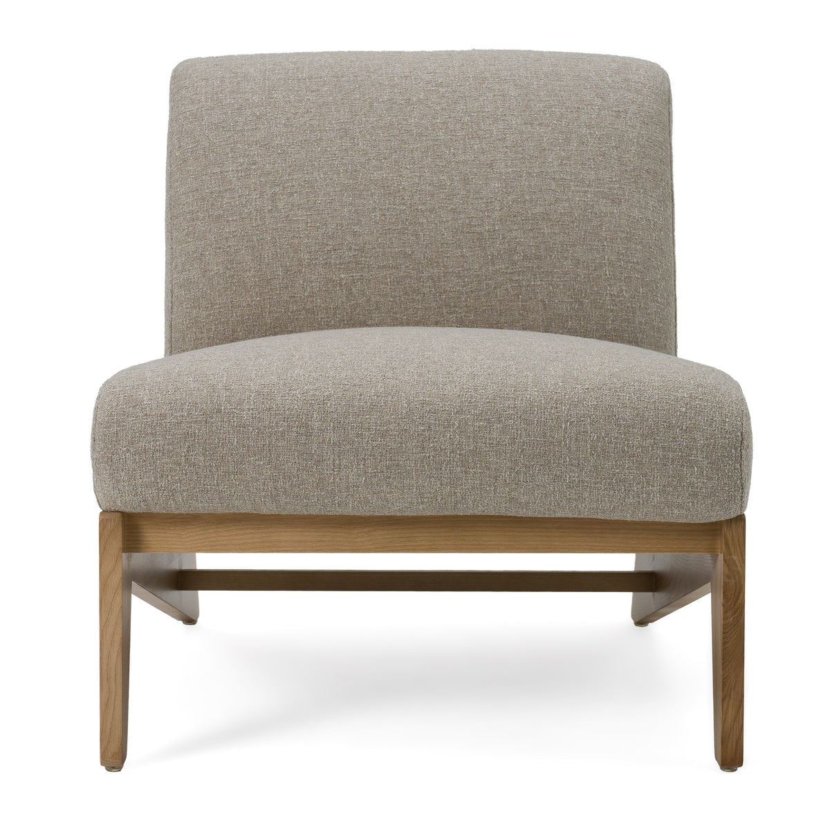 Divani Casa Vance Modern Sand Fabric & Wood Accent Chair Model VGKK-KF.A2387-SAND