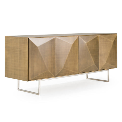 Modrest Vanguard Modern Antique Brass Buffet Model VGVC-G1108-BRS