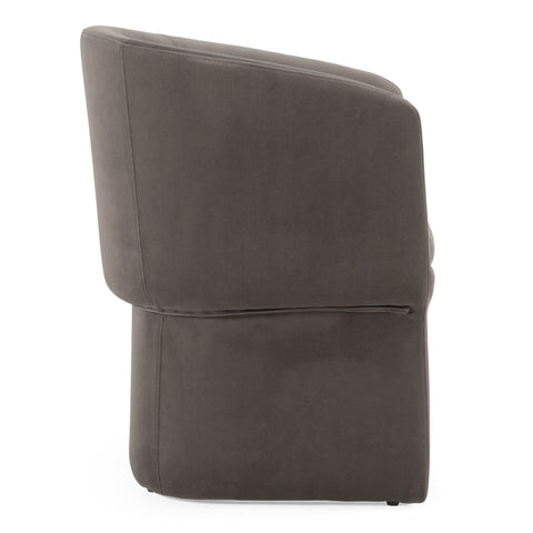 Modrest Vassar Modern Grey Velvet Dining Chair Model VGEU-MC-9707CH-A-G-DC