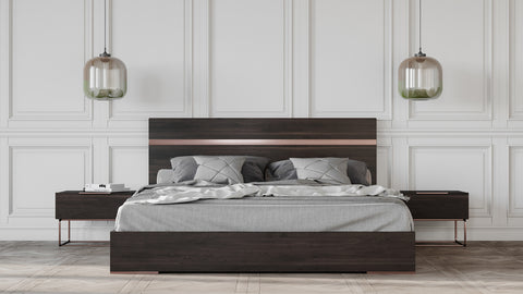 Nova Domus Benzon Italian Modern Dark Rovere Bed Model VGACBENZON-BED