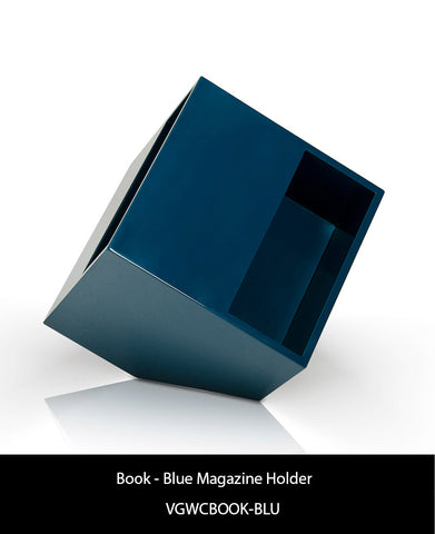 Book Modern Black Magazine Holder End Table Model VGWCBOOK-BLK