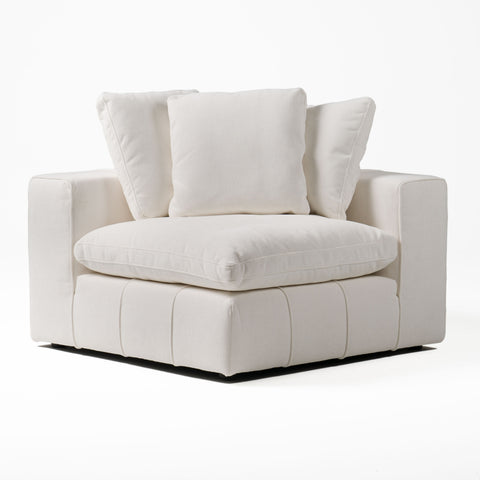 Divani Casa Vicki Modern Off White Fabric Modular Corner Seat Model VGKK-KF.8033-CORNER-IVORY