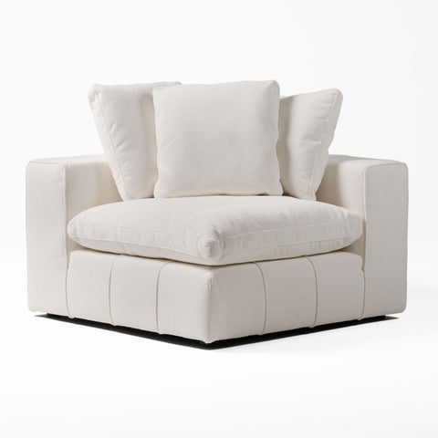 Divani Casa Vicki Modern Off White Fabric Modular Sectional Sofa Model VGKK-KF.8033-SECT-IVORY