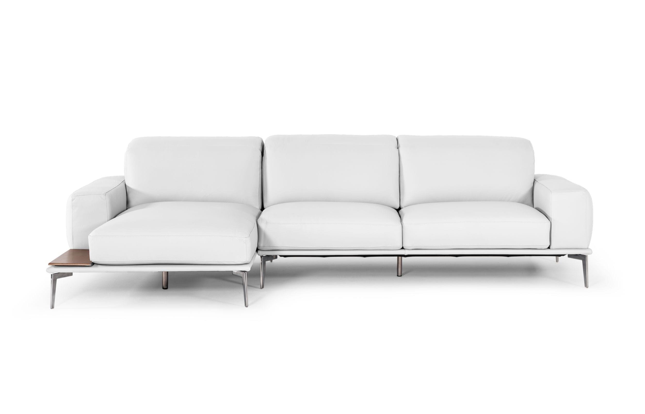 Lamod Italia Villeneuve Modern White Italian Left Facing Sectional Sofa Model VGNTVILLENEUVE-WHTX-LAF-SECT