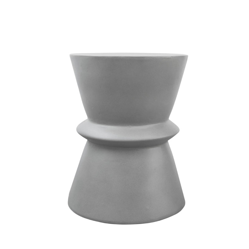 Modrest Ramos Modern Grey Concrete Round Stool Model VGLBVINA-STR36-01