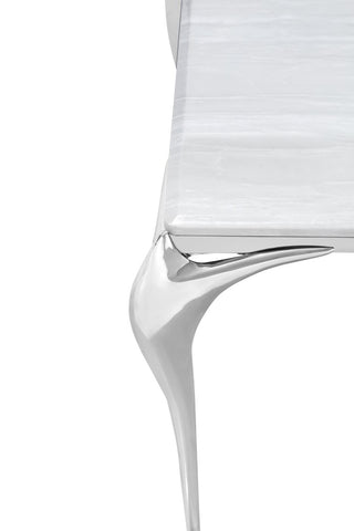 Modrest Vince Modern Faux Marble & Stainless Steel Dining Table Model VGZAT107-DT-1