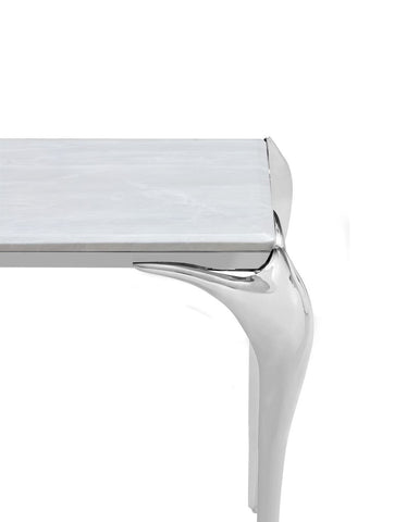 Modrest Vince Faux Marble & Stainless Steel Console Table Model VGZAX107-GRY