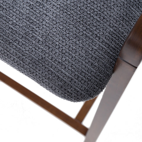 Modrest Vougler Modern Grey Fabric & Walnut Counter Chair (Set Of 2) Model VGMA-MI1204-GRYWAL