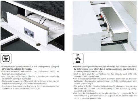 Vr4 Verona Tv Entertainment System Made In Italy Model VGMUVR4-ANM