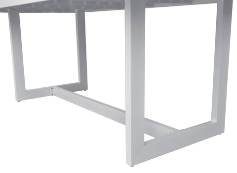 Renava Wake Modern White Outdoor Dining Table Model VGGEMONTALK-CH-WHT-1