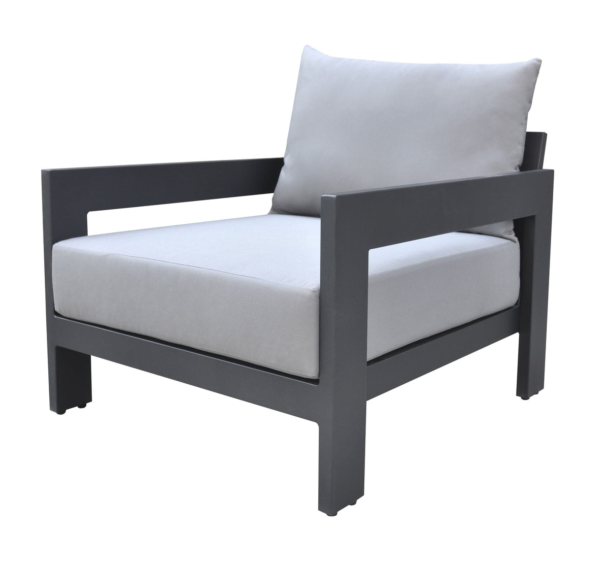 Divani Casa Wake Modern Charcoal Outdoor Lounge Chair By VIG Furniture