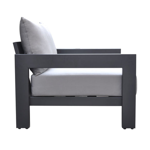 Divani Casa Wake Modern Charcoal Outdoor Lounge Chair By VIG Furniture