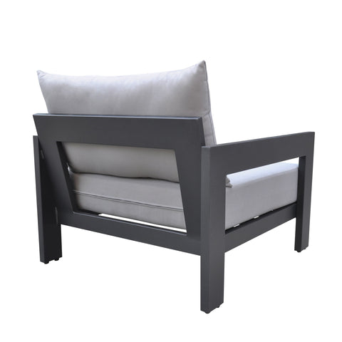 Divani Casa Wake Modern Charcoal Outdoor Lounge Chair By VIG Furniture