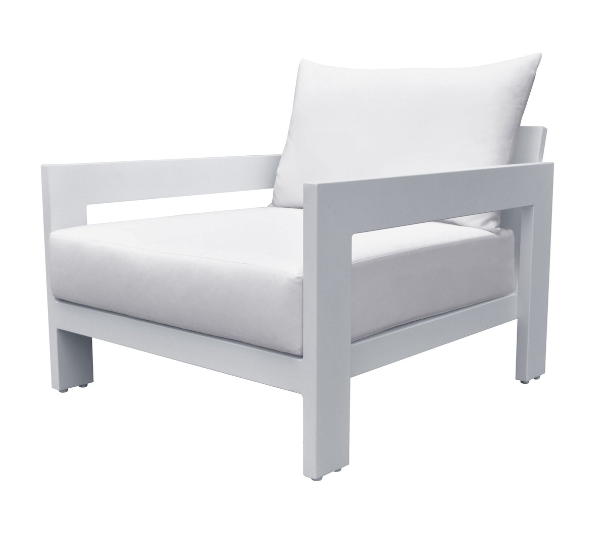 Divani Casa Wake Modern White Outdoor Lounge Chair By VIG Furniture