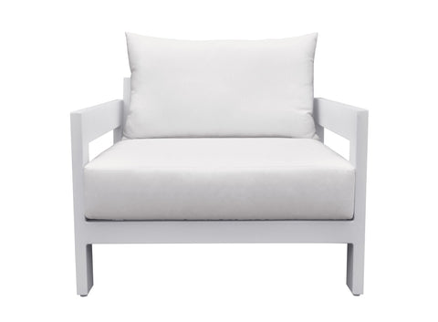 Divani Casa Wake Modern White Outdoor Lounge Chair By VIG Furniture