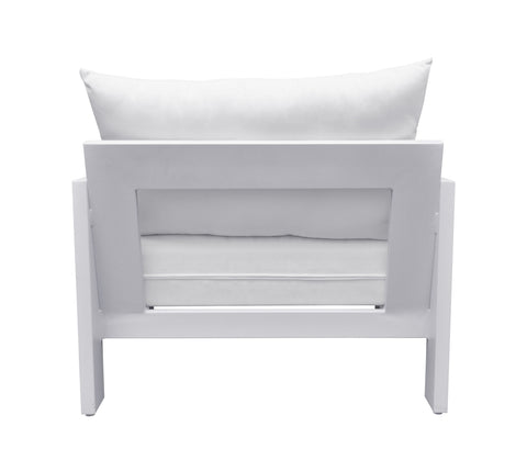 Divani Casa Wake Modern White Outdoor Lounge Chair By VIG Furniture