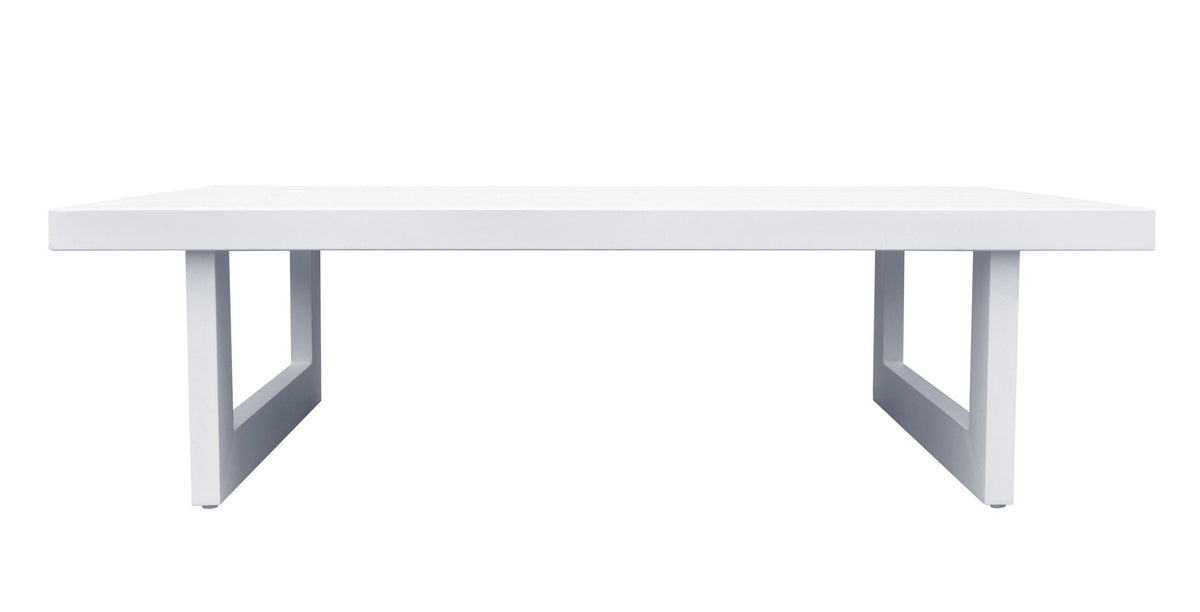 Renava Wake Modern White Outdoor Coffee Table Model VGGEMONTALK-WHT-CT