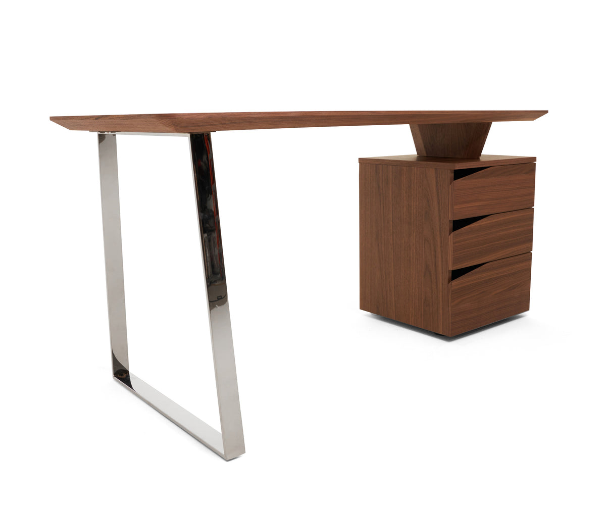 Nova Domus Walton Modern Walnut Desk Model VGHB-364P-W