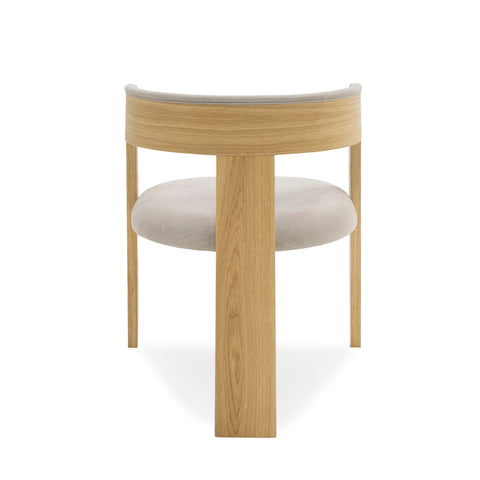 Modrest Washington Modern Grey Fabric & Natural Oak Dining Chair (Set Of 2) Model VGME121259-DCHR