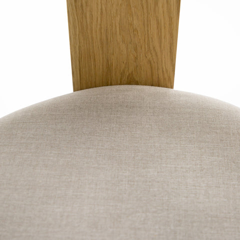 Modrest Washington Modern Grey Fabric & Natural Oak Dining Chair (Set Of 2) Model VGME121259-DCHR