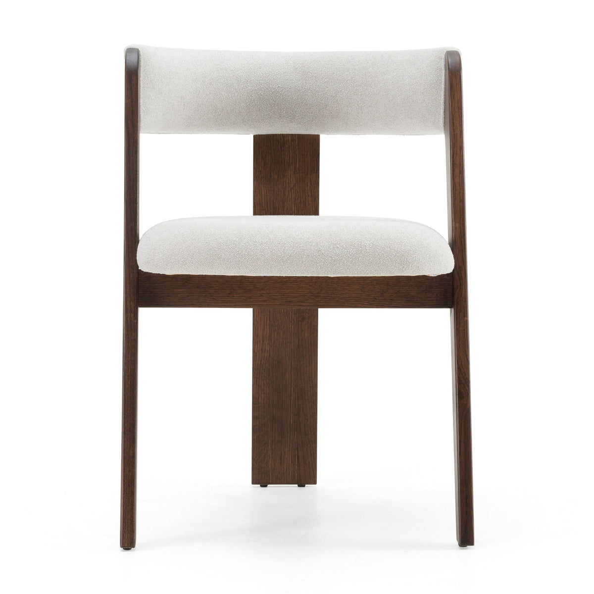 Modrest Washington Modern Off White Fabric & Brown Oak Dining Chair (Set Of 2) Model VGME121259-OFFBRN-DC-1
