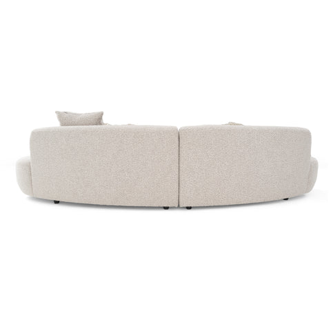 Divani Casa Weldon Modern Grey Fabric Curved Sectional Model VGOD-ZW-24024-GRY
