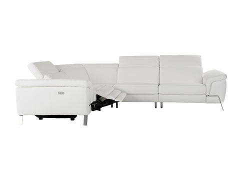 Lamod Italia Mini Wonder Italian Modern White Leather Sectional Sofa With Recliners Model VGDTWONDER-WHT-SECT