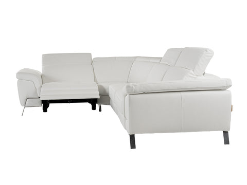 Lamod Italia Mini Wonder Italian Modern White Leather Sectional Sofa With Recliners Model VGDTWONDER-WHT-SECT