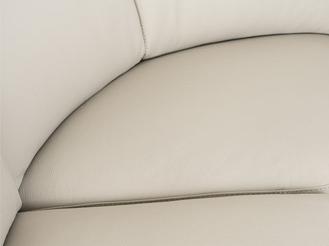 Lamod Italia Mini Wonder Italian Modern Grey Leather Sectional Sofa With Recliner Model VGDTWONDER-GRY