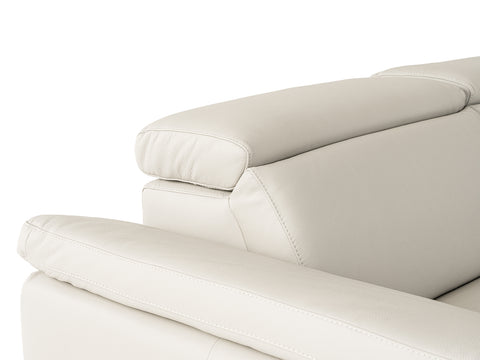 Lamod Italia Mini Wonder Italian Modern Grey Leather Sectional Sofa With Recliner Model VGDTWONDER-GRY