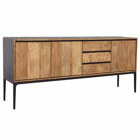 Cabot Natural Wood Finish and Black Sideboard