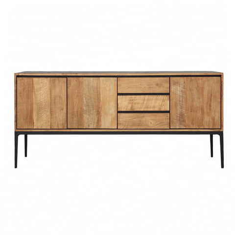 Cabot Natural Wood Finish and Black Sideboard