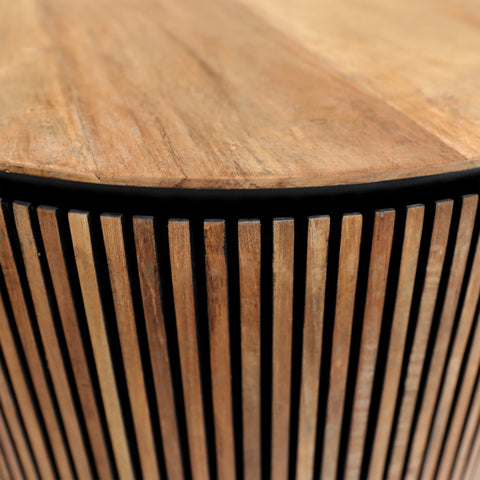 Dabney Natural and Black Coffee Table
