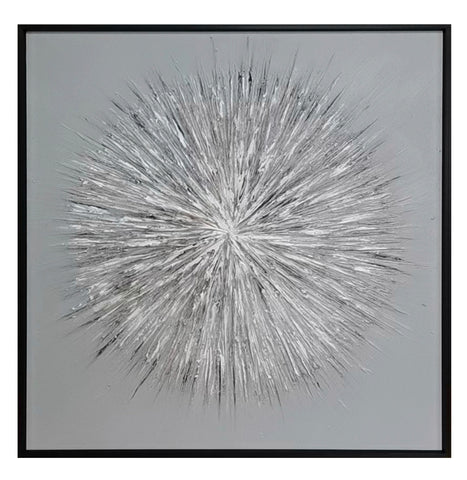 Modrest Silver 24"X24" Sculpted Wall Hanging Model VGTH-235301