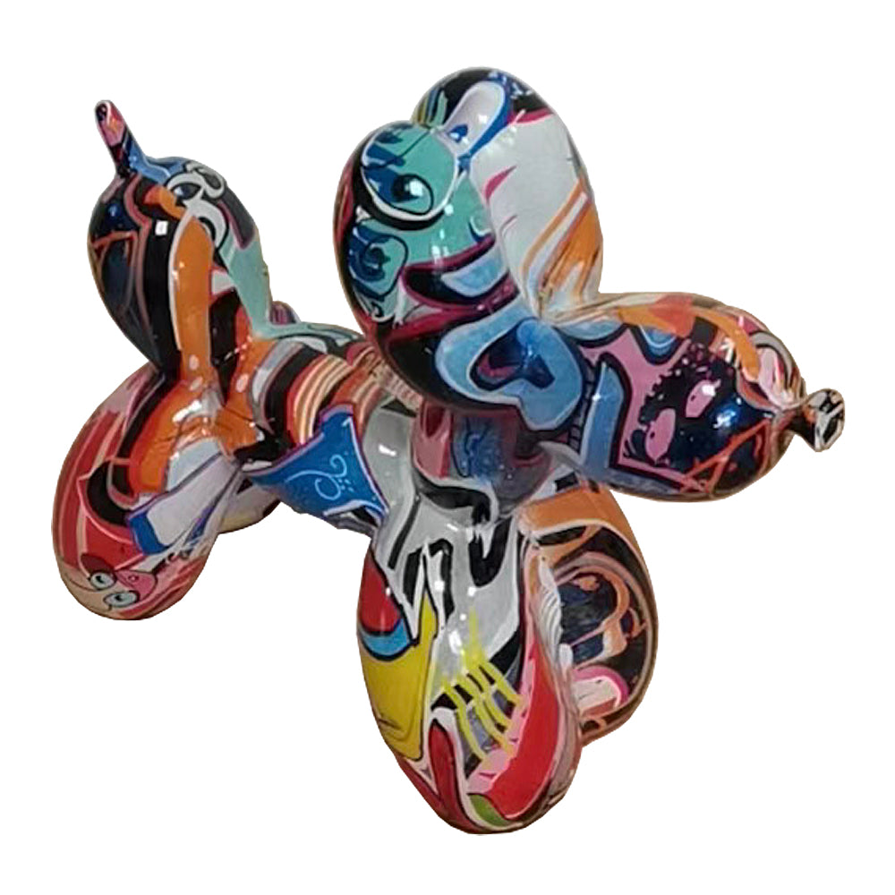 Modrest Graffiti Balloon Dog Modern Multi Color Sculpture Model VGTH-235335