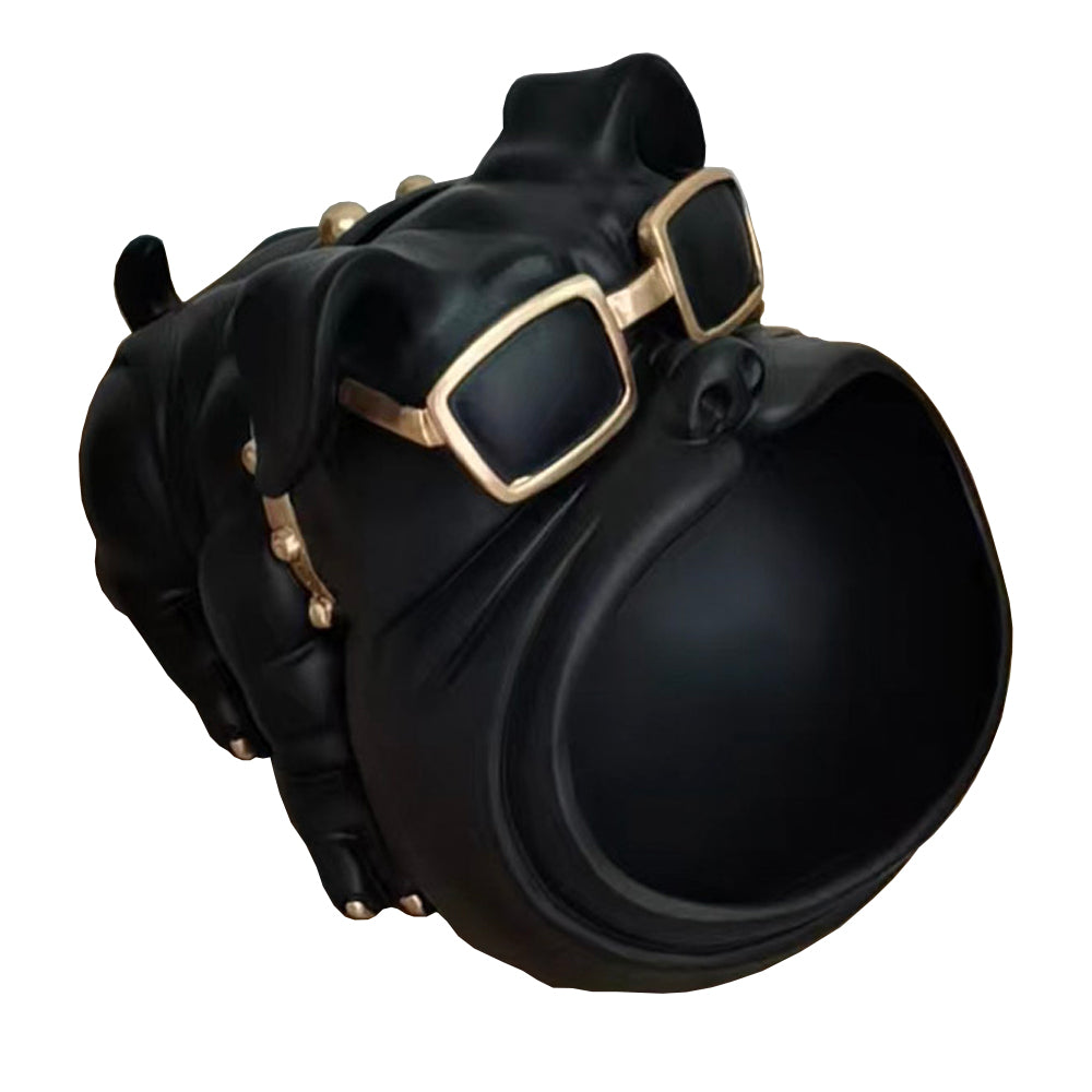 Modrest Dog With Open Mouth Modern Black & Gold Sculpture Model VGTH-235334