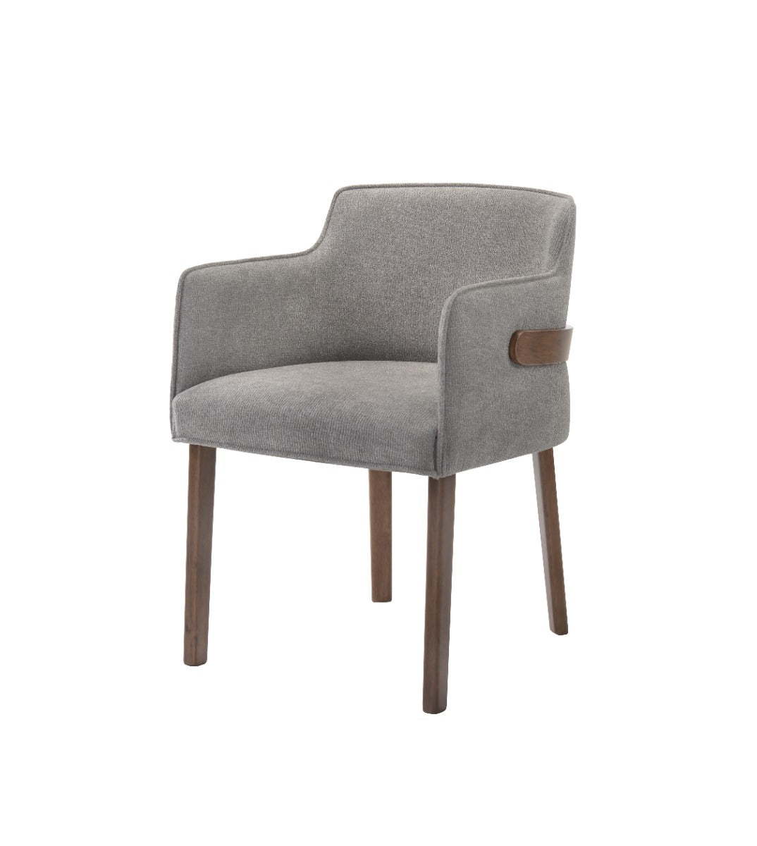 Modrest Jordan Modern Walnut & Grey Dining Set Model VGMAJORDAN-SET-2