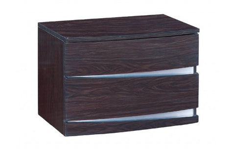 Wynn High Gloss Wenge NightstandModel:  WYNN-NS-WENGE