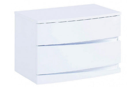 Wynn High Gloss White NightstandModel:  WYNN-NS-WHITE