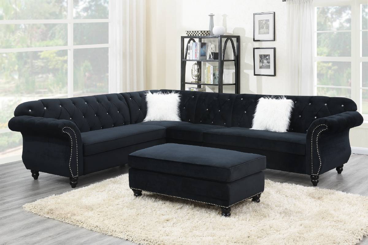 4 Piece Sectional Set Model F6433 By Poundex Furniture